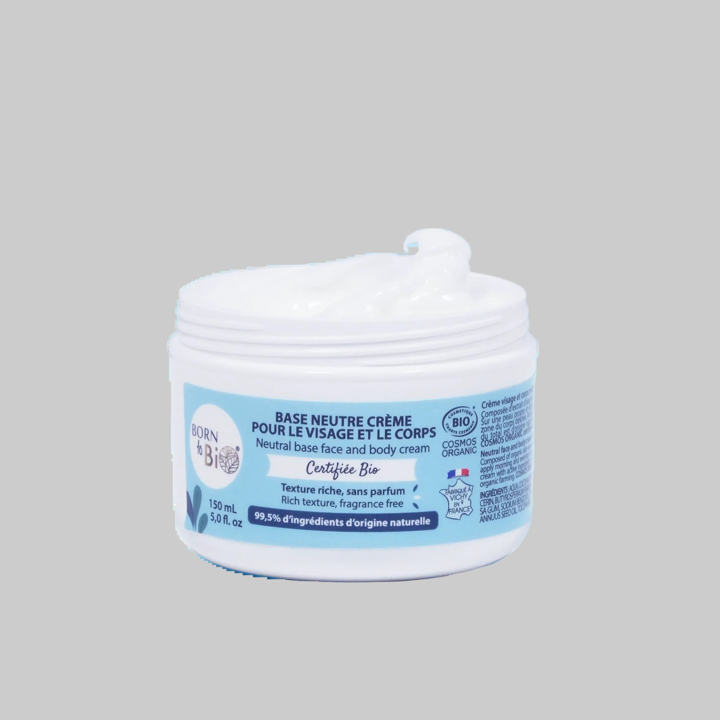 Crème visage et corps base neutre Certifiée Bio