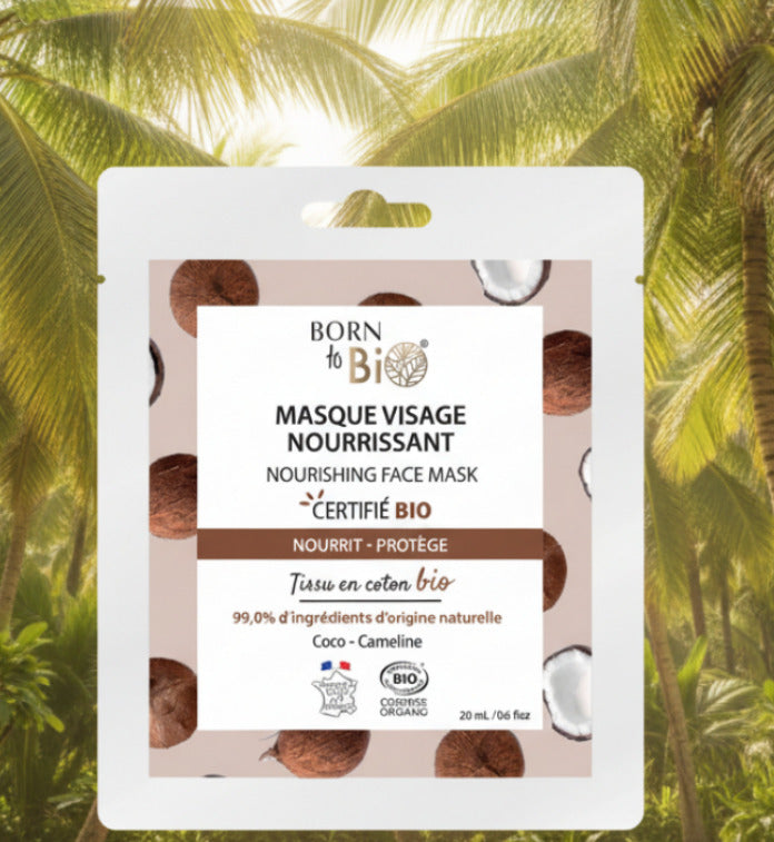 masque nourrissant en coton visage 