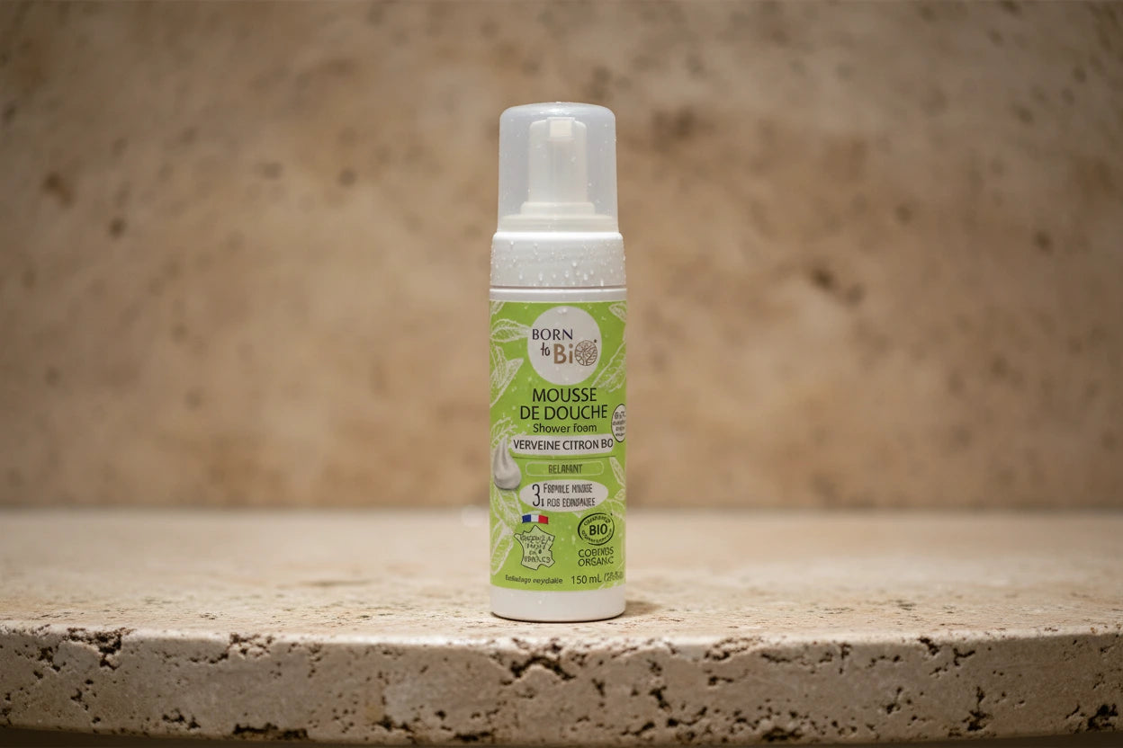 mousse de douche verveine